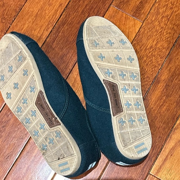 Dark teal Toms size 7.5 - Picture 3 of 6